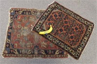 2 Vtg. Turkish-Style Small TIme-Worn Rugs