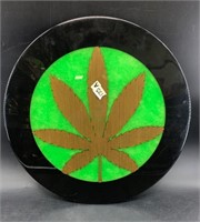 Marijuana Emblem Hand made from epoxy & wood from