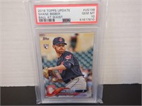 2018 TOPPS UPDATE #US198 SHANE BIEBER RC PSA 10