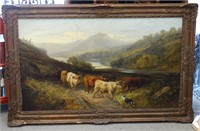 Attributed to WATSON : Large Oil Painting