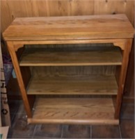 Oak Book shelf outside 32x 36 x 12 inches