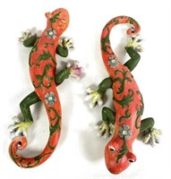 Pair of Lizard Figurines
