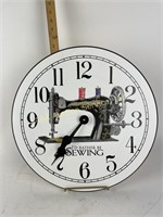 *id rather be sewing* wall clock-battery operated