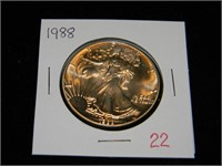 1988 Am. Silver Eagle $1 UNC.