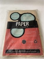 Paper Drop Cloth 9'x12' New