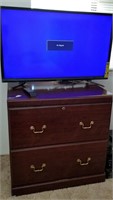 Hisense LED 40" TV & File Cabinet