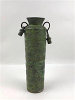 Green 12" Tall Vase