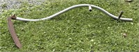 Mowing scythe with aluminum handle