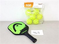 Head Extreme Elite Pickleball Paddle + Pickleballs