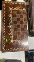 Checkerboard backgammon set