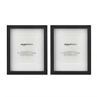 2-Pack Photo Picture Frame - 8" x 10", Black,