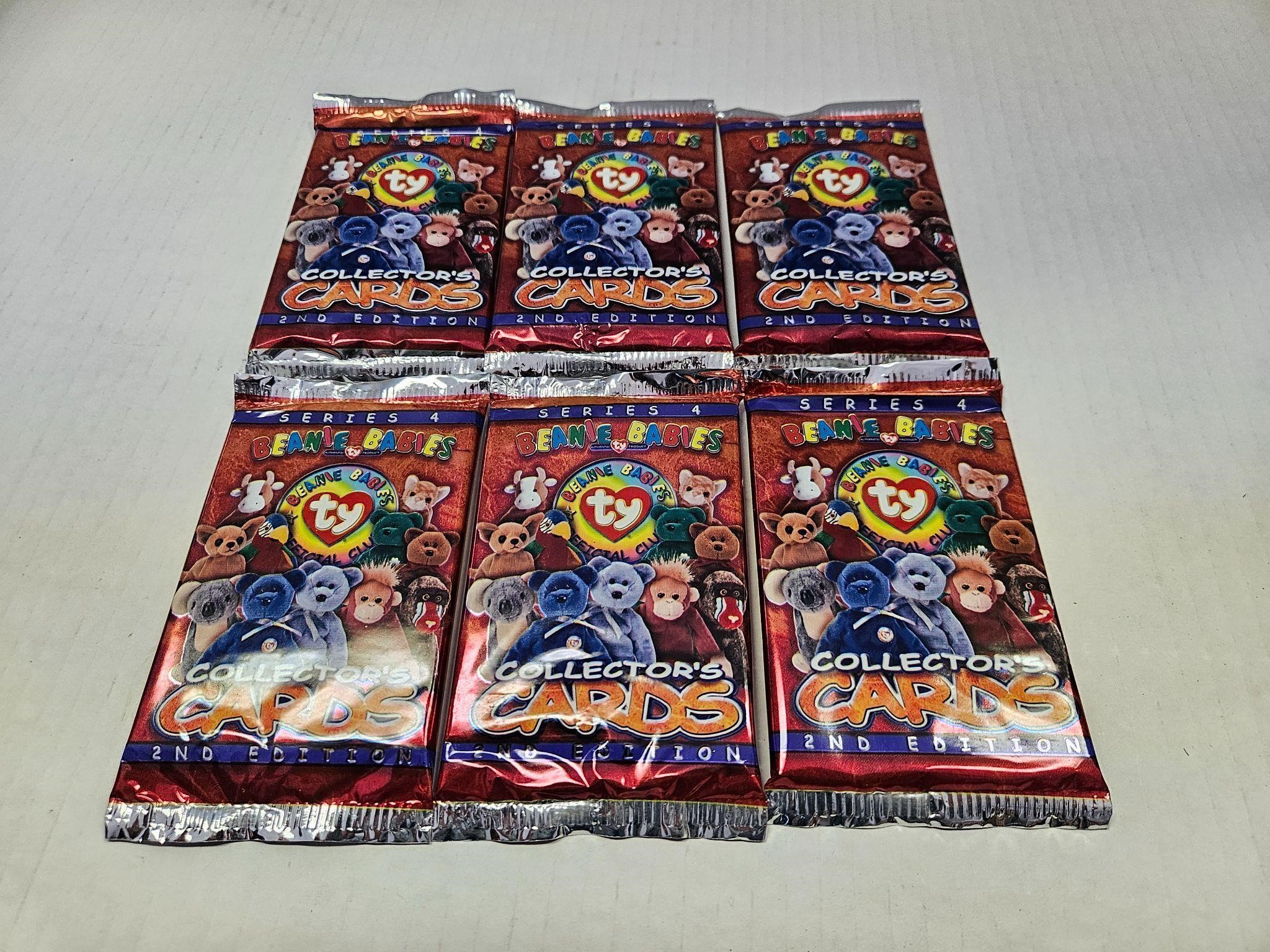 TY Beanie Babies Collectors Card Packs x 6