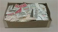 Box Full Of Hundreds Of Canada Cancelled Stamps