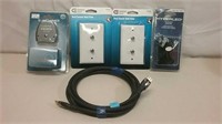 HDMI 2-In-1 Switch & Cable, Dual Coaxial Wall