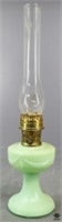 Jadeite Glass Oil Lamp