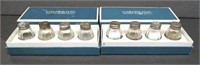 Cardeilhac Ind. Crystal Shakers w/Sterling Lids