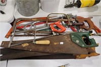 GROUP OF HAND SAWS