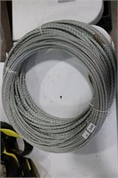2 ROLLS OF STEEL CABLE