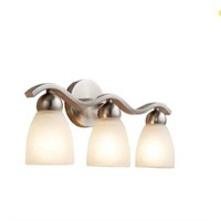 Allen + Roth Paces 3-Light Nickel Vanity Light $85