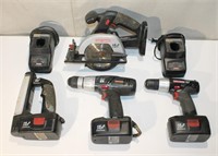 Assorted Craftsman Cordless Tools & Batteries