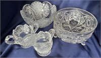 4 Piece Brilliant Period EAPG Lot