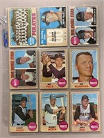 (18) 1968 TOPPS PITTSBURGH PIRATES CARDS