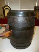 Vintage Wood Wine Cask Barrel Dispenser