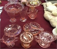 Beautiful Pink Depression Era Glassware