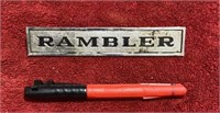 (1) Rambler Metal Car Emblem