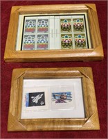 Framed Vintage Stamps