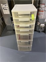 Plastic Organizer w/ Supplies Inside