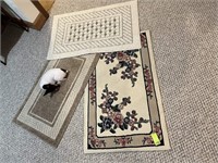 3 Small Throw Rugs
