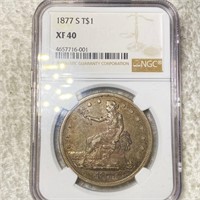 1877-S Silver Trade Dollar NGC - XF40