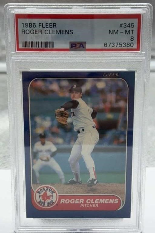 1986 fleer Roger Clemens mint 8