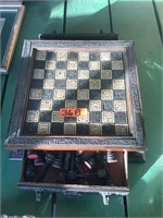 Chess set with drawers