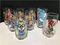 (6) 1985 The Chipmunks Glasses,Holly Hobbie &