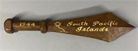 1944 SOUTH PACIFIC ISLANDS WOOD KNIFE