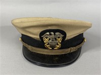 MILITARY HAT WITH STERLING EMBLEM