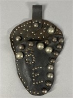 ANTIQUE LEATHER STUDDED HOLSTER