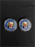 2 Trump 2024 Commemorative coins