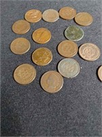 15 Indian Head Pennies