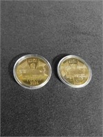 2 2024 Re-Elect Trump Commermorative coins