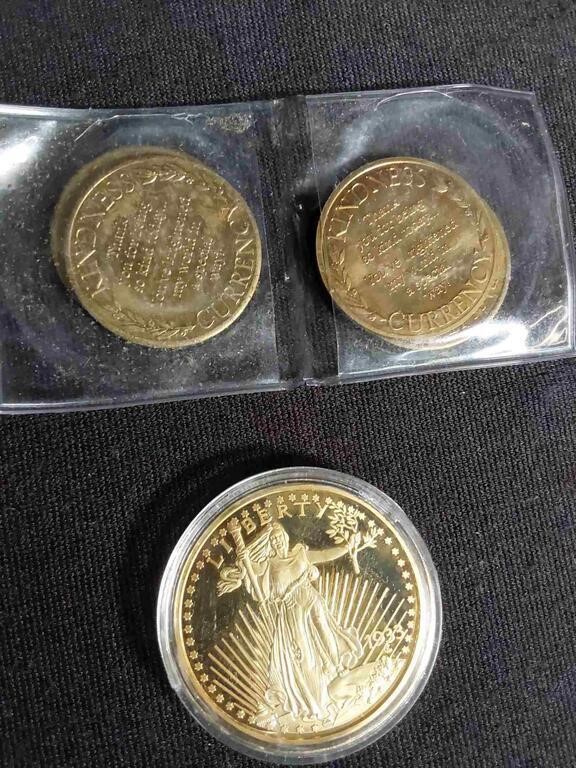 Gold Double Eagle Replica Copy and Kindness Coins
