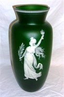 Mary Gregory style vase.