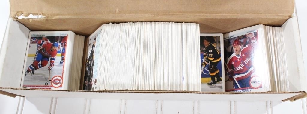 Box of 1990-91 Upper Deck Hockey Cards