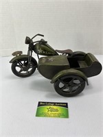 Metal US Army Motorcycle and Cab Articulating