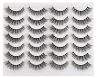 Newcally Lashes False Eyelashes Wispy Natural