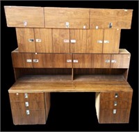 Mid-Century Modern Desk & Cabinet Set.