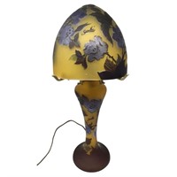 Romanian Galle Art Nouveau Mushroom Lamp