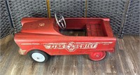 Vintage Fire Chief Pedal Car